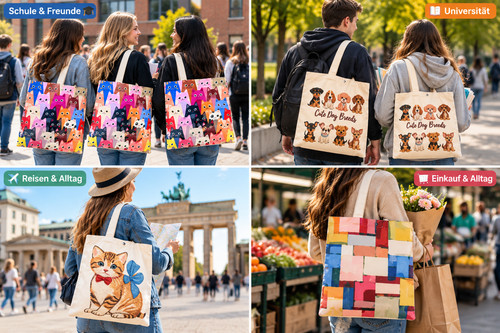 Moderne stofftasche - 👜✨,